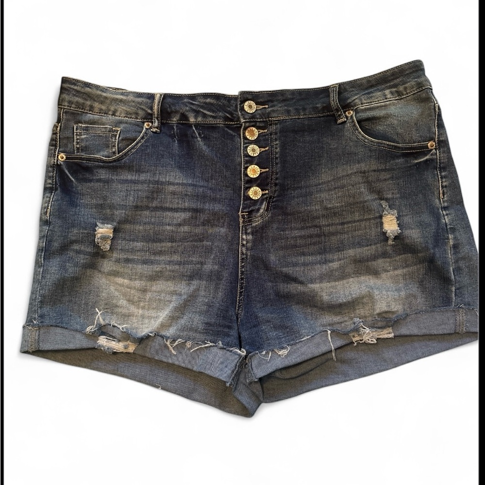 Distressed Denim Women's Shorts